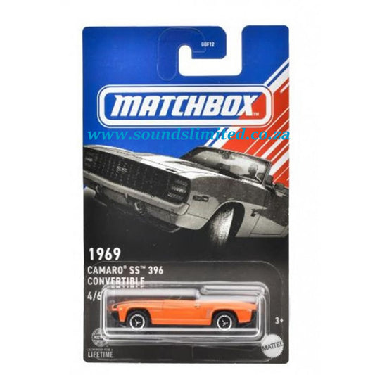 Matchbox 1969 Camaro SS 396 Convertible - American Convertibles 2024 Mix 4 HVR98
