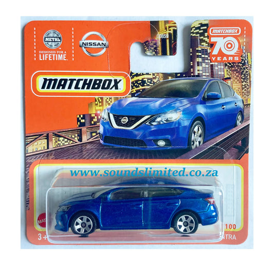 Matchbox 2016 Nissan Sentra Metallic Blue 70 years - HLC53
