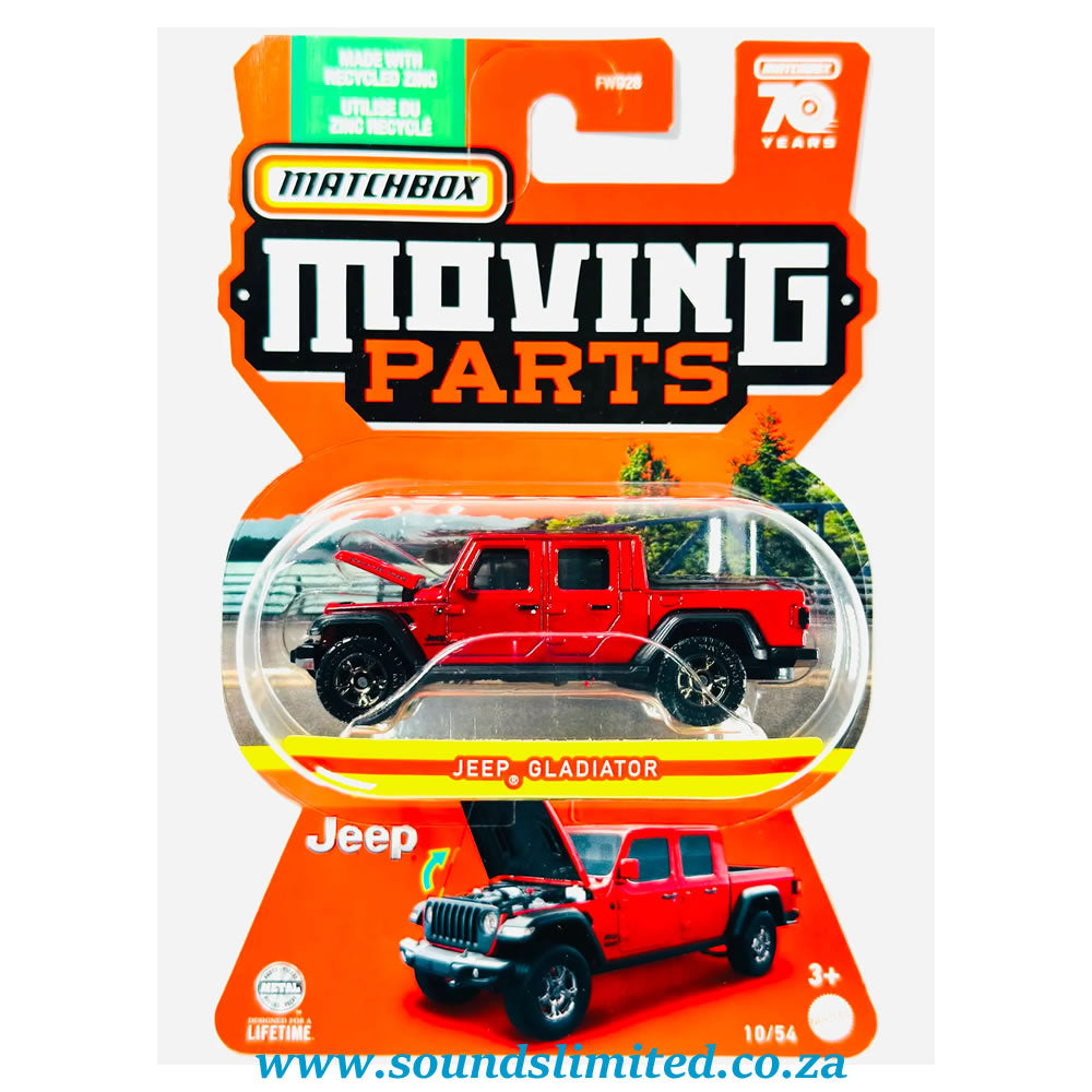 Matchbox 2023 Moving Parts Case F Jeep Gladiator - HLF95