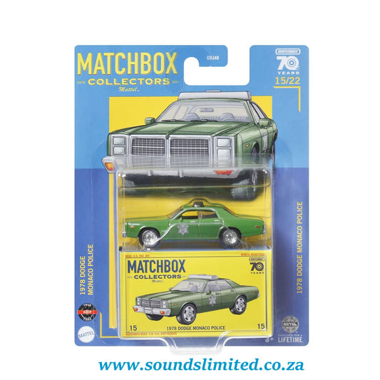 Matchbox '78 Dodge Monaco Police Car MBX Collectors Series Mix 3 - HLJ62