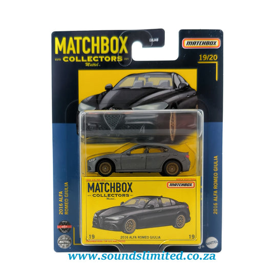 Matchbox Collectors Series 2016 Alfa Romeo Giulia Gray Die-cast Collectible Car
