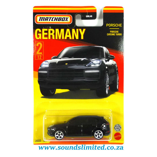 Matchbox Germany Cayenne Turbo Black 1:64 Metal Die-cast