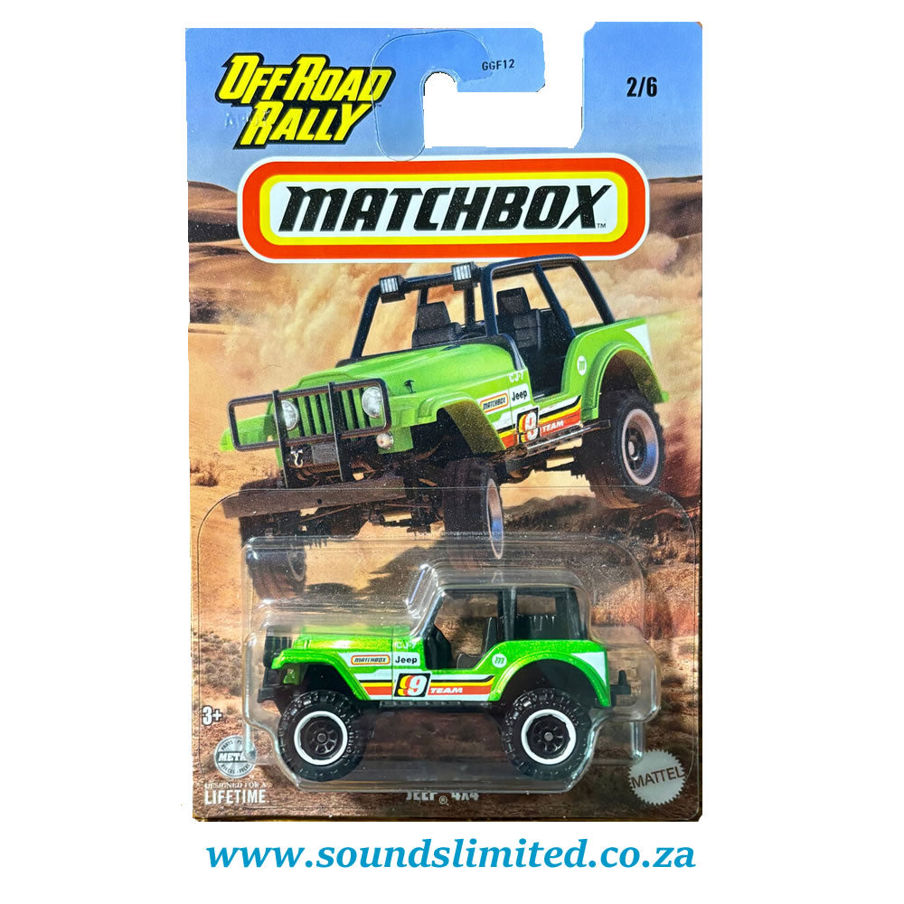 Matchbox Jeep 4x4 Off road Rally HVT02