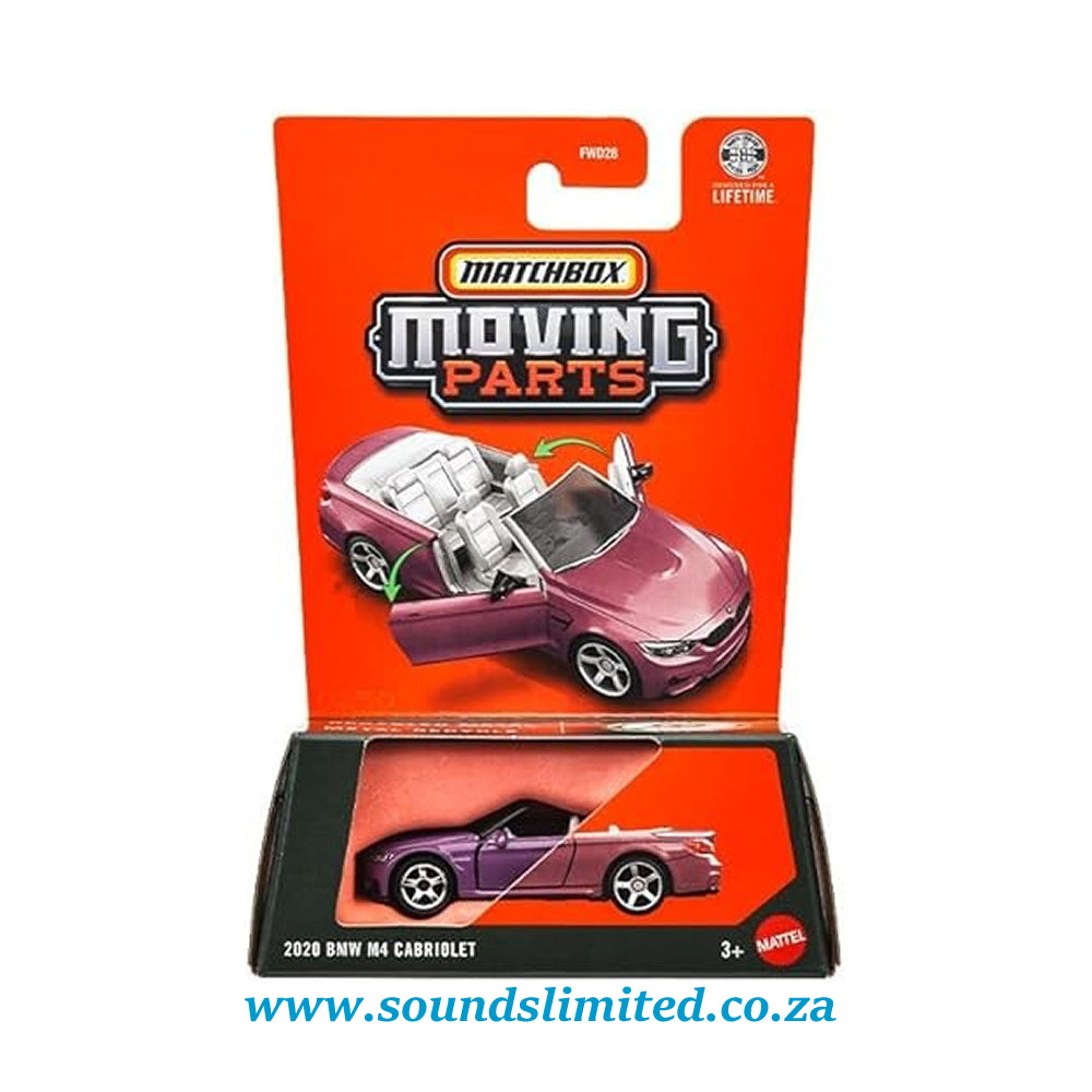 Matchbox Moving Parts 2020 BMW M4 Cabriolet JHV50