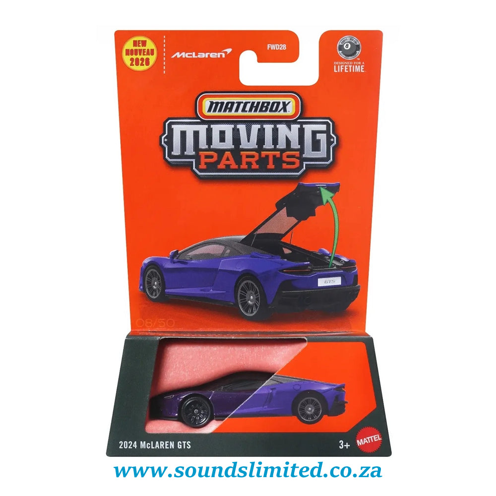 Matchbox Moving Parts 2024 McLaren GTS JHV28
