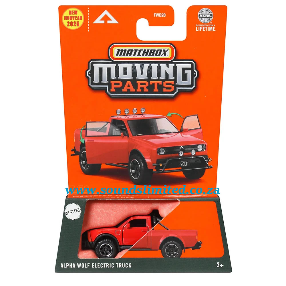 Matchbox Moving Parts Alpha Wolf Electric Truck JBW64