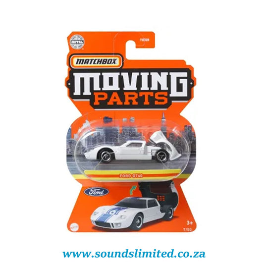 Matchbox Moving Parts Ford GT40 White