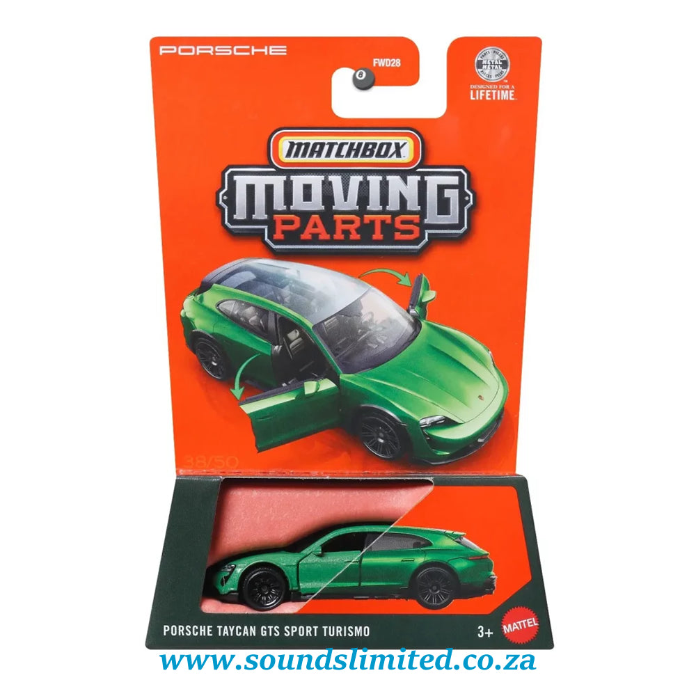 Matchbox Moving Parts Porsche Taycan GTS Sport Turismo JHV45