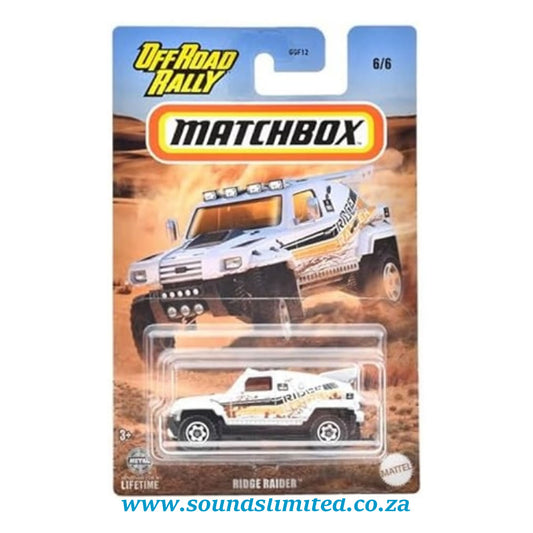 Matchbox Ridge Raider Off road Rally HVT06