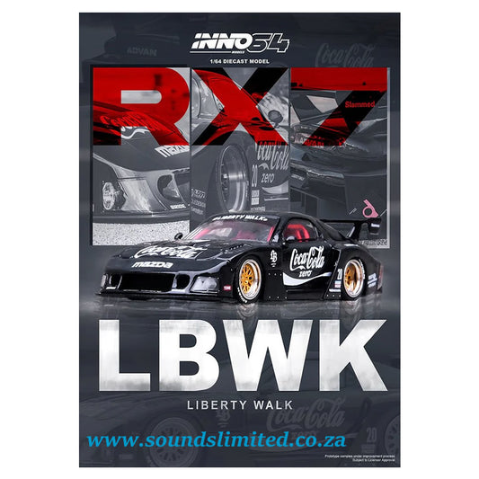 Inno64 Mazda RX7 (FD3S) LB-Super Silhouette LBWK Coca-Cola Black IN64-LBWK-RX7-01
