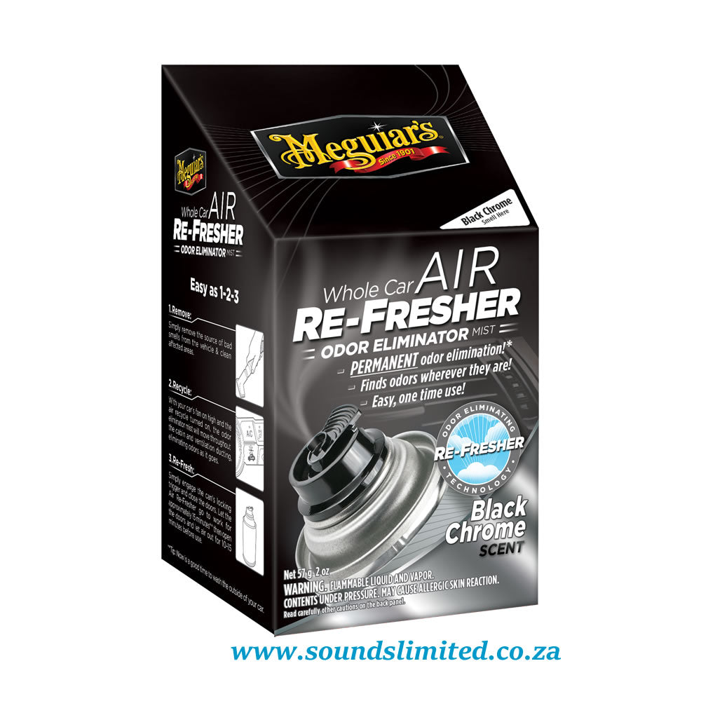 Meguiar's® Whole Car Air-Refresher Odor Eliminator: Black Chrome G181302 2 oz., Aerosol