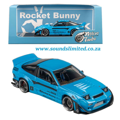 MicroTurbo Nissan 180SX Rocket Bunny Blue MT6407C2