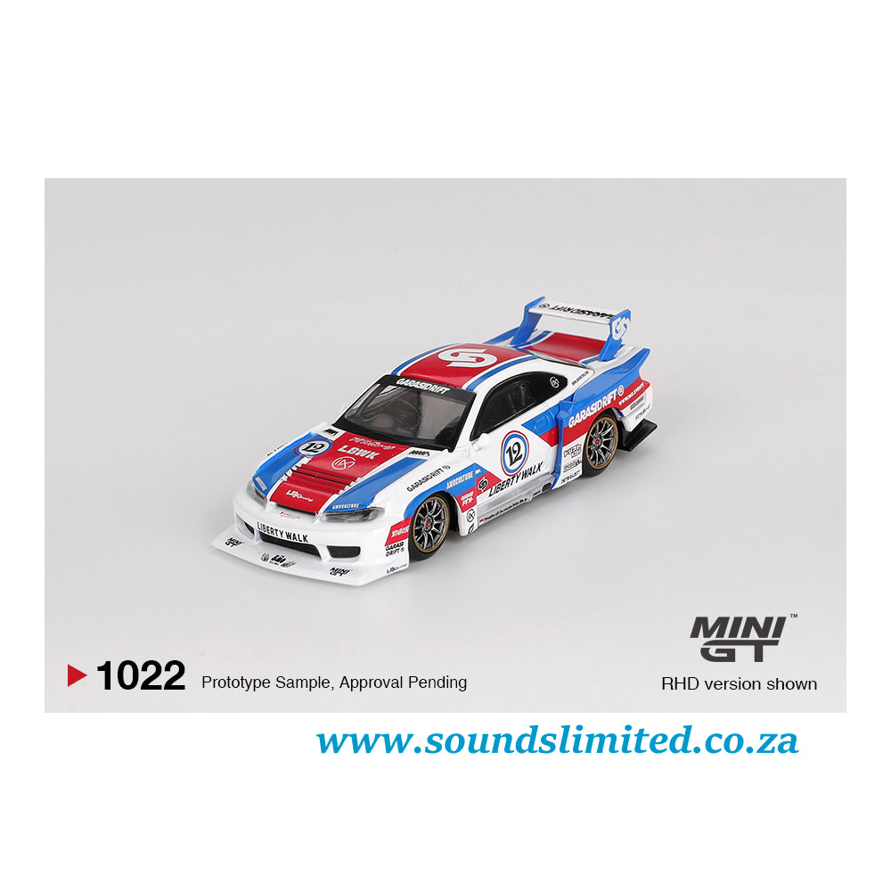 Mini GT #1022 Nissan LB-Super Silhouette S15 SILVIA GARASIDRIFT x LBWK 2025
