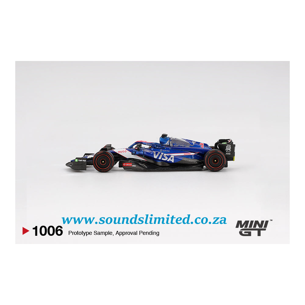 Mini GT #1006 RB VCARB 01 #3 Daniel Ricciardo 2024 F1 2024 Bahrain GP