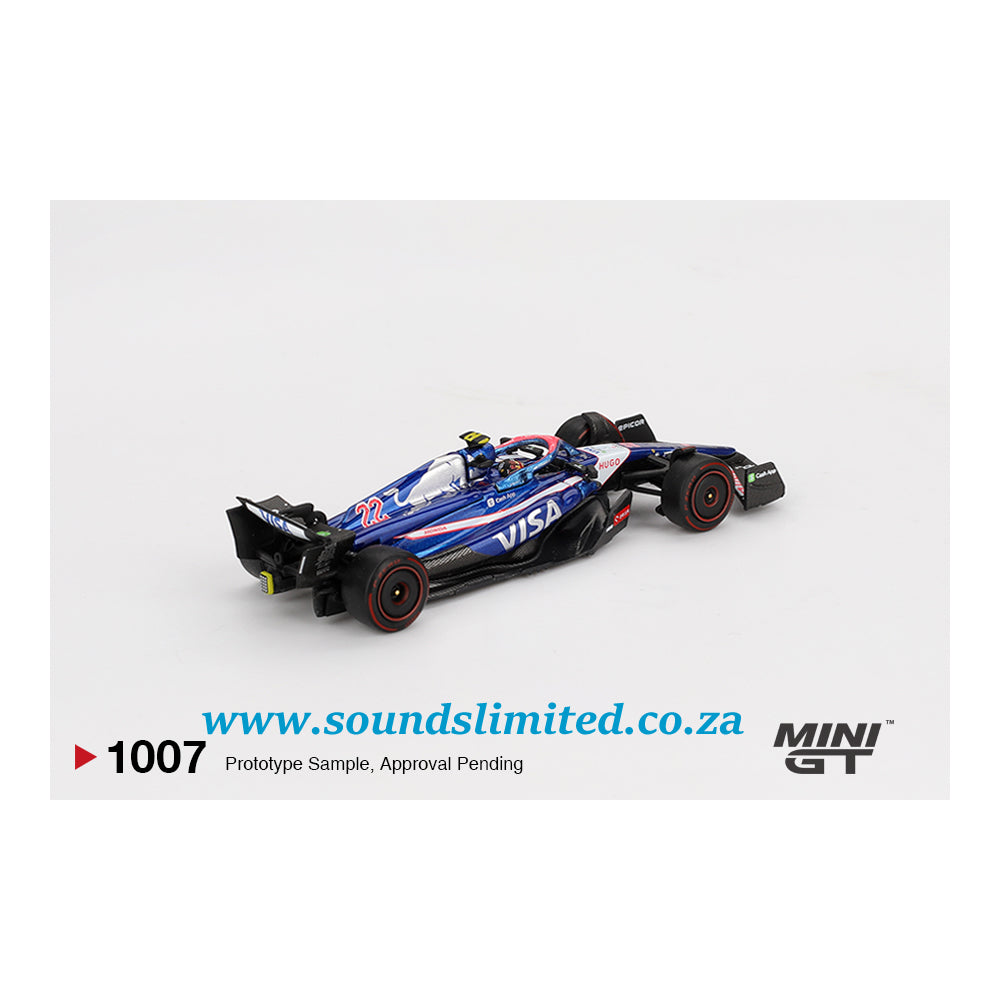 Mini GT #1007 RB VCARB 01 #22 Yuki Tsunoda 2024 F1 2024 Bahrain GP