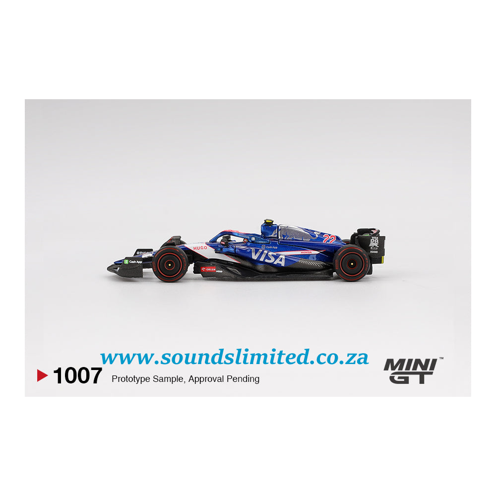 Mini GT #1007 RB VCARB 01 #22 Yuki Tsunoda 2024 F1 2024 Bahrain GP
