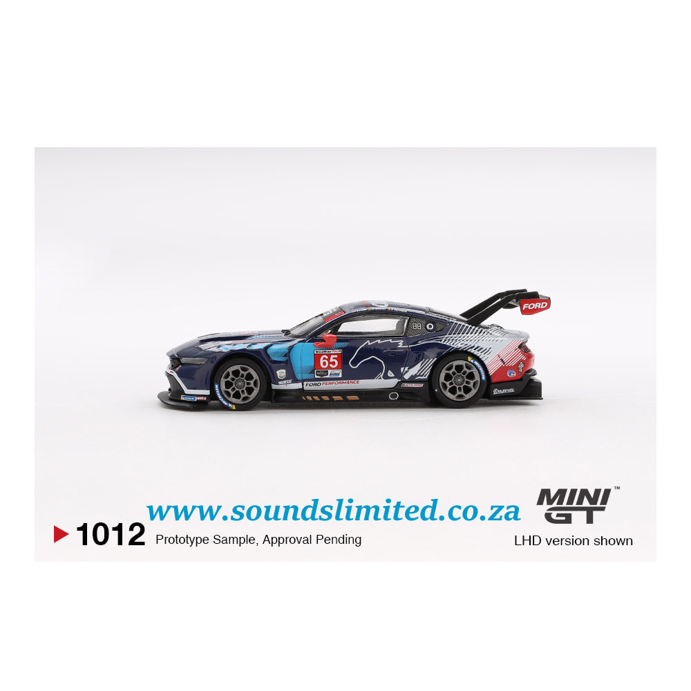 Mini GT #1012 Ford Mustang GT3 #65 Ford Multimatic Motorsports 2024 IMSA Daytona 24 Hrs