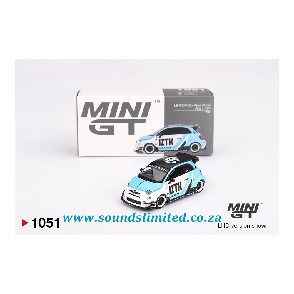 Mini GT #1051 Abarth 595 LB-WORKS x Abas Works IZTK