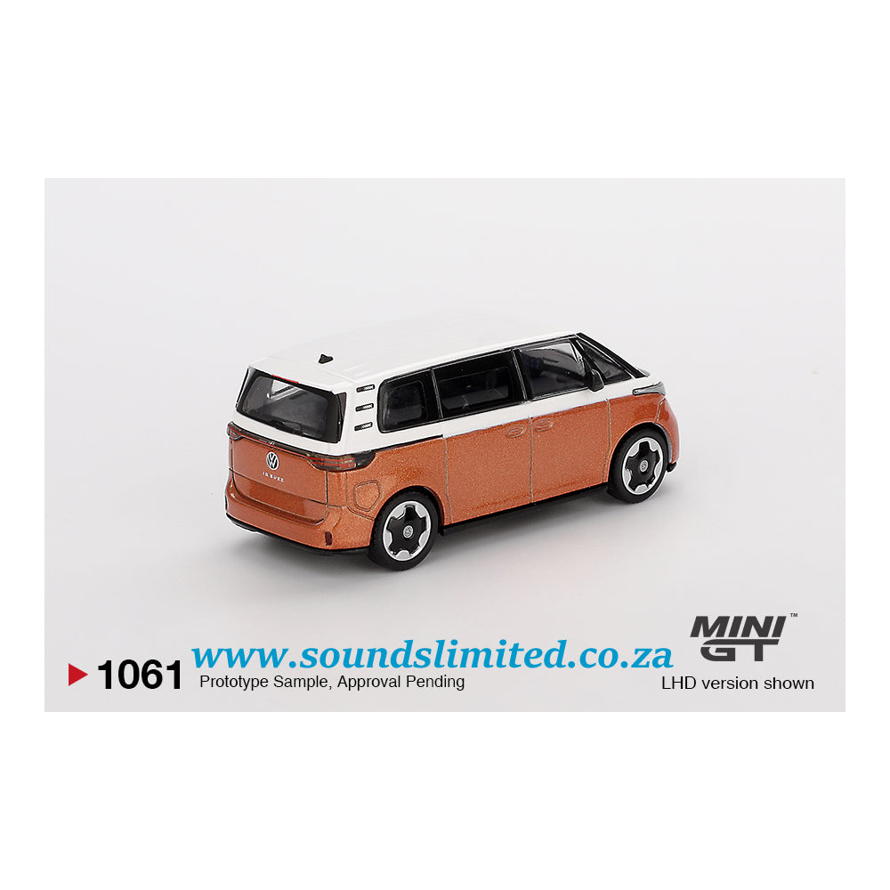 Mini GT #1061 Volkswagen ID.Buzz Candy White / Energetic Orange