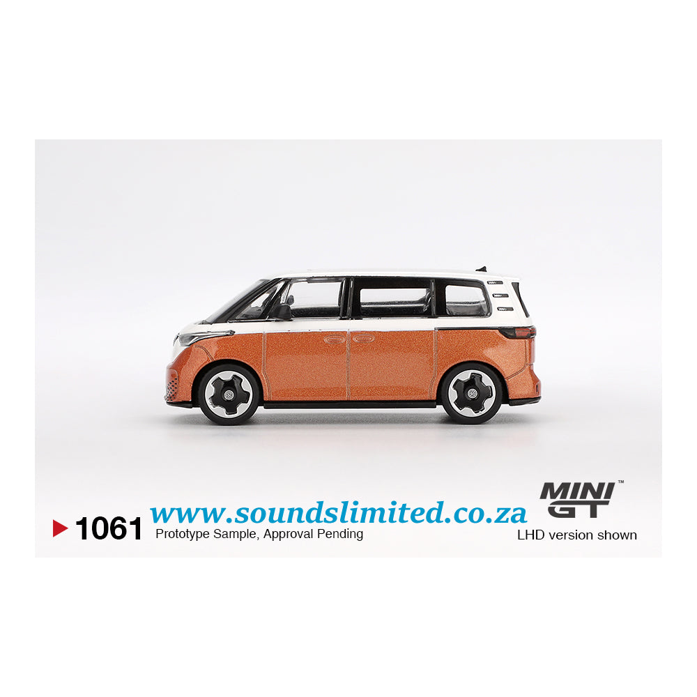 Mini GT #1061 Volkswagen ID.Buzz Candy White / Energetic Orange