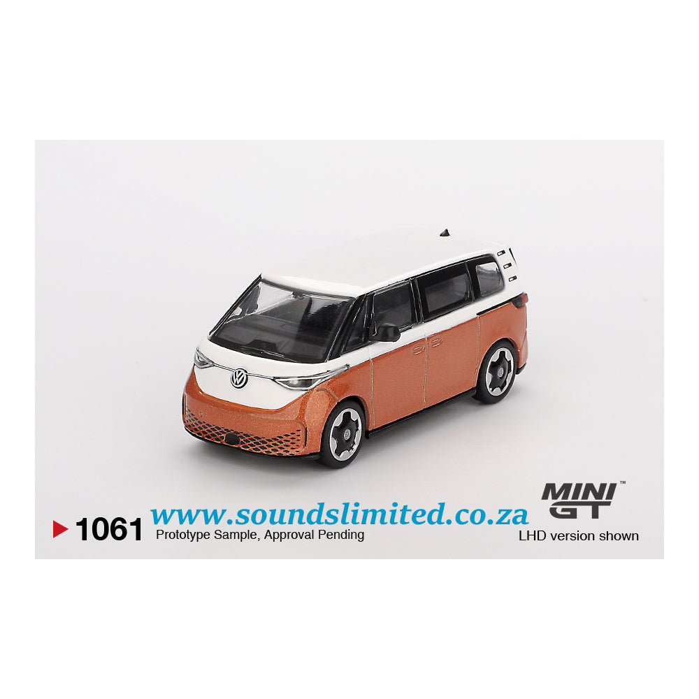 Mini GT #1061 Volkswagen ID.Buzz Candy White / Energetic Orange