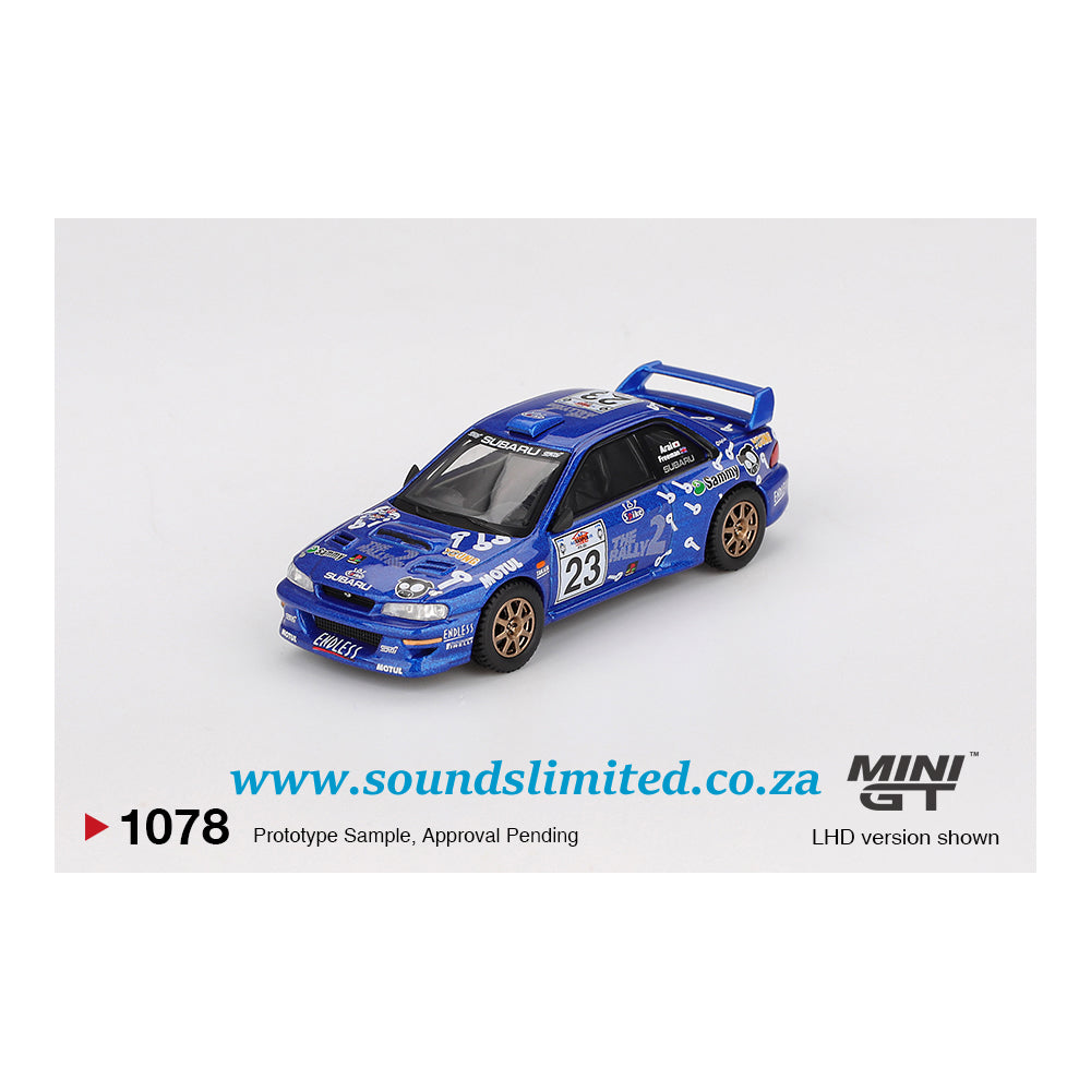 Mini GT #1078 Subaru Impreza WRC99 #23 2000 Acropolis Rally