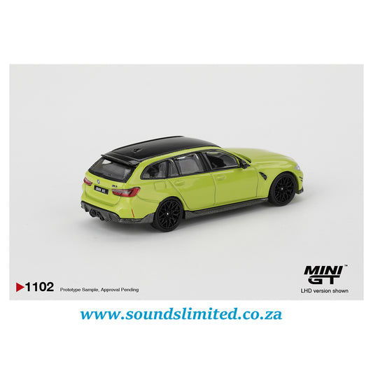 Mini GT #1102 BMW M3 M Performance Touring Sao Paulo Yellow