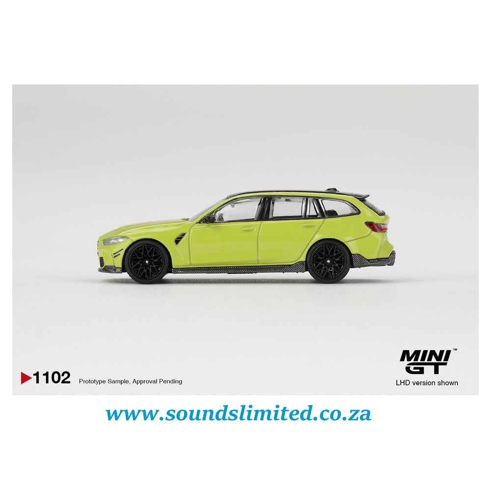 Mini GT #1102 BMW M3 M Performance Touring Sao Paulo Yellow