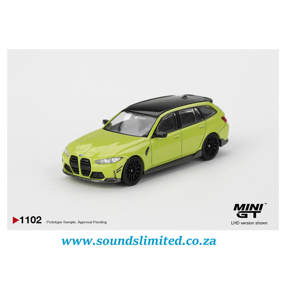 Mini GT #1102 BMW M3 M Performance Touring Sao Paulo Yellow
