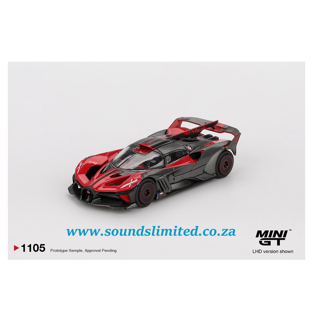 Mini GT #1105 Bugatti Bolide Red