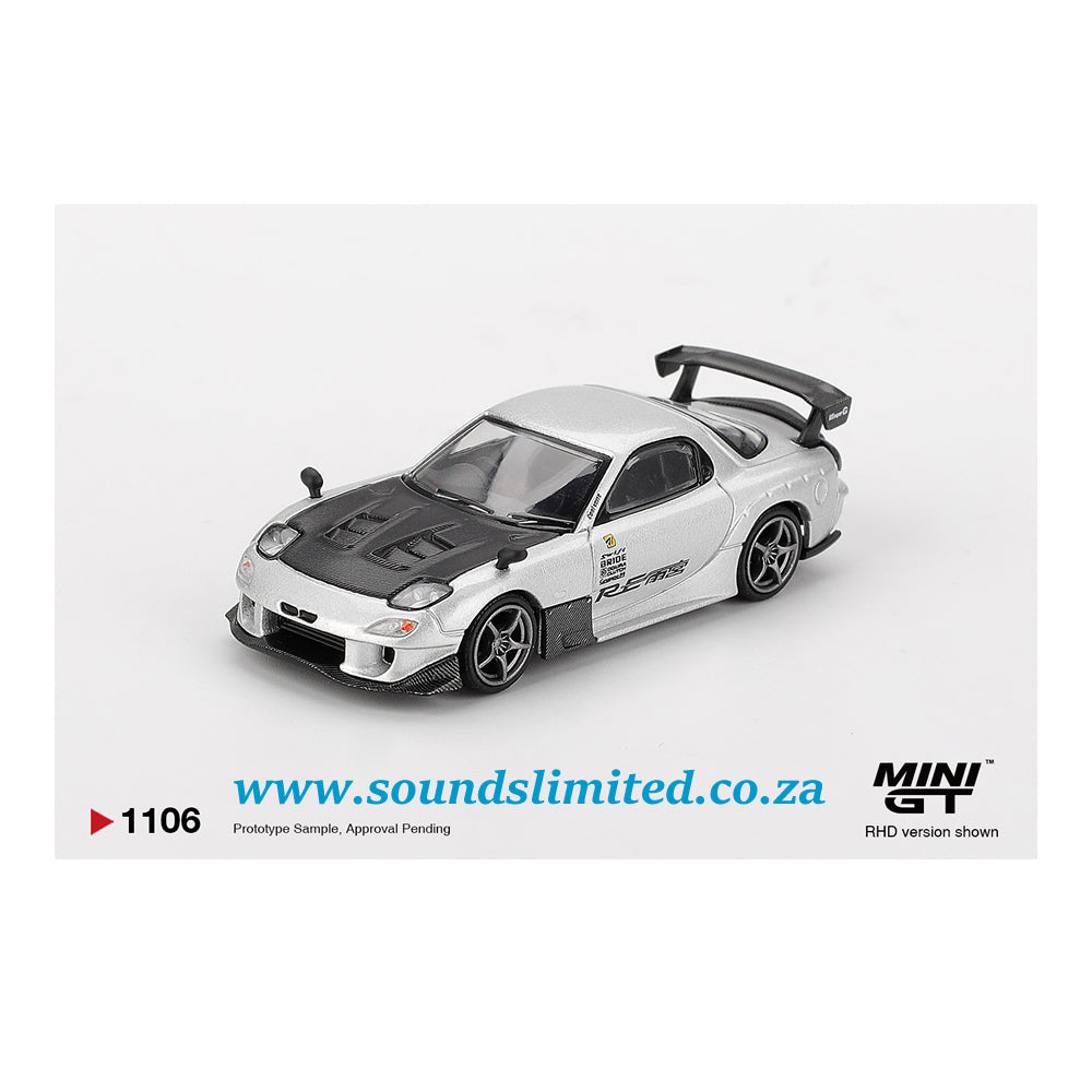 Mini GT #1106 Mazda RX-7 RE-Amemiya Silver Metallic