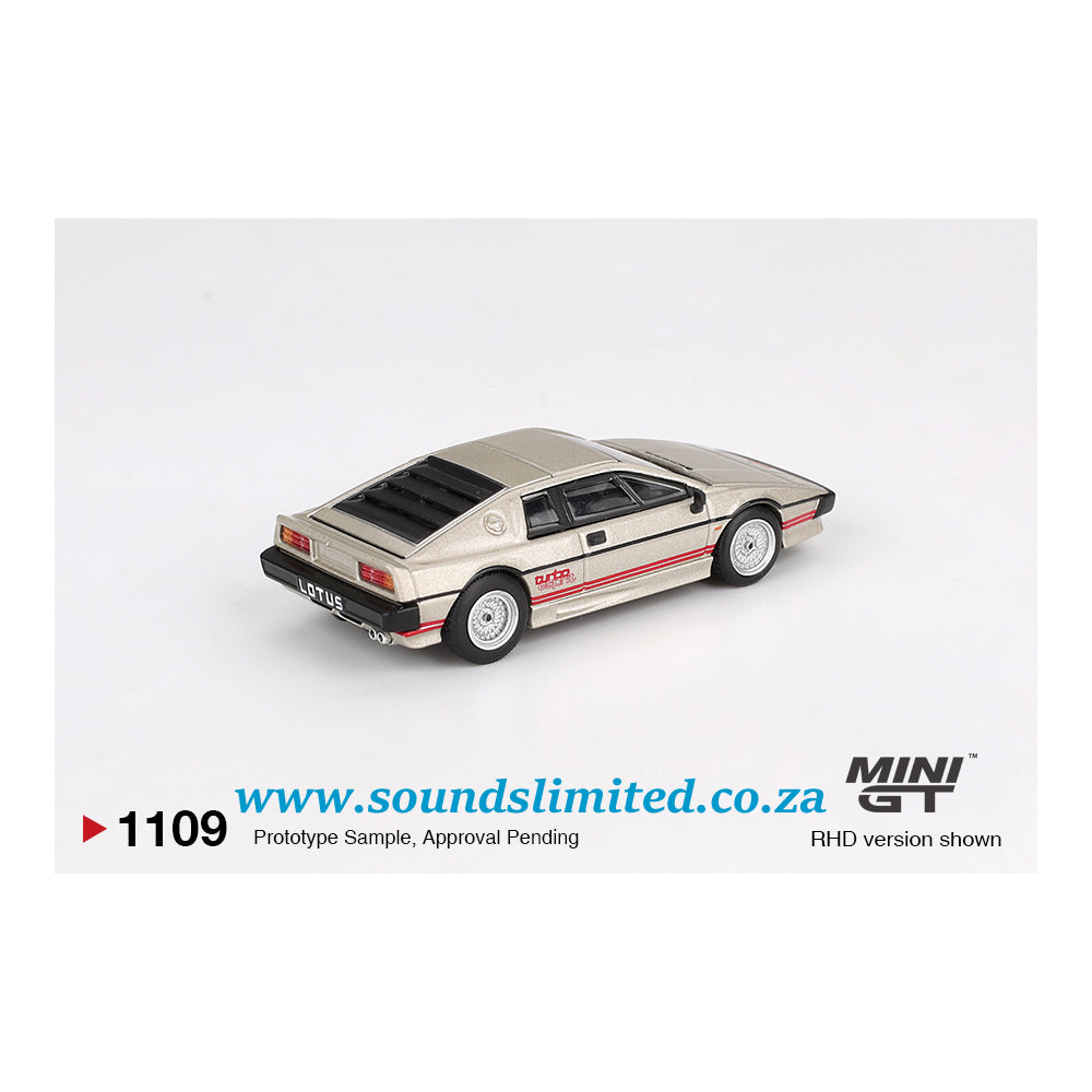 Mini GT #1109 Lotus Esprit Turbo Metallic Silver