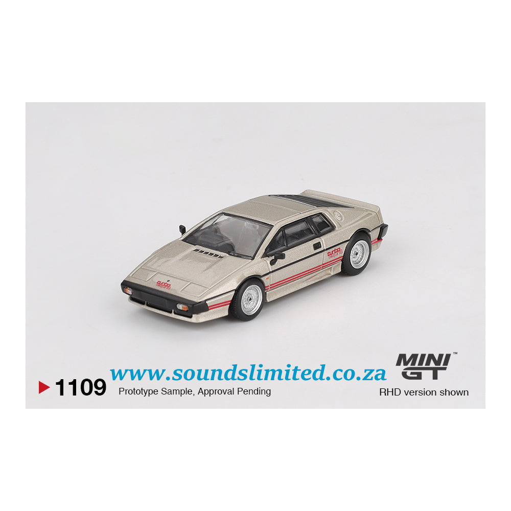 Mini GT #1109 Lotus Esprit Turbo Metallic Silver