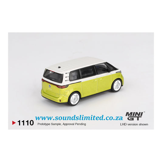 Mini GT #1110 Volkswagen ID.Buzz Candy White / Pomelo Yellow