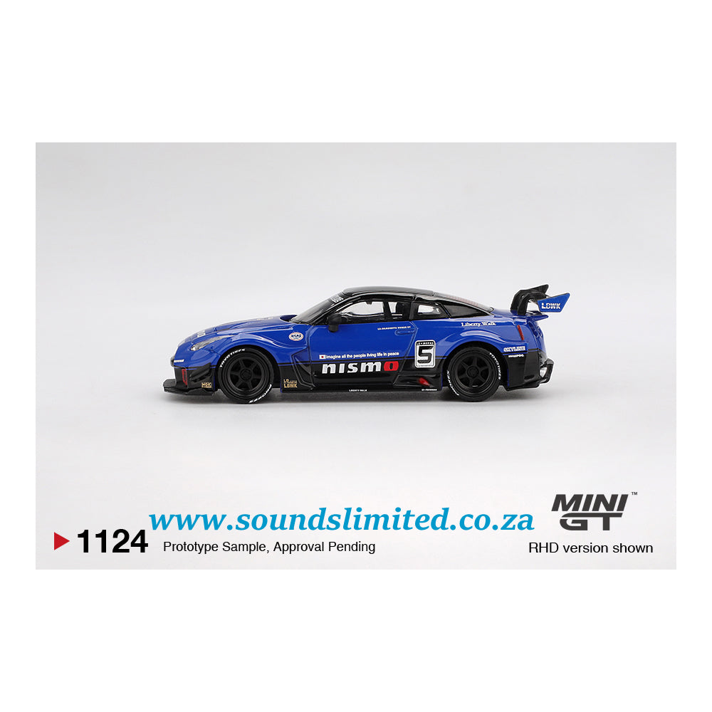Mini GT #1124 LB-Silhouette WORKS GT NISSAN 35GT-RR Ver.2 Blue