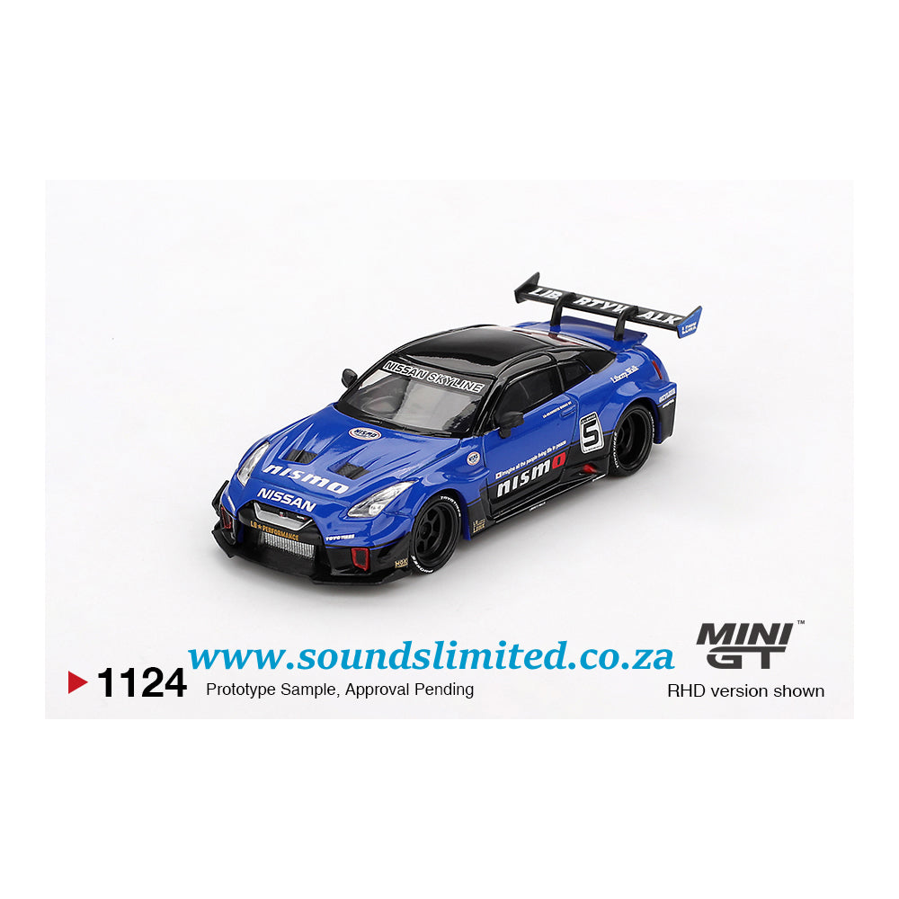 Mini GT #1124 LB-Silhouette WORKS GT NISSAN 35GT-RR Ver.2 Blue