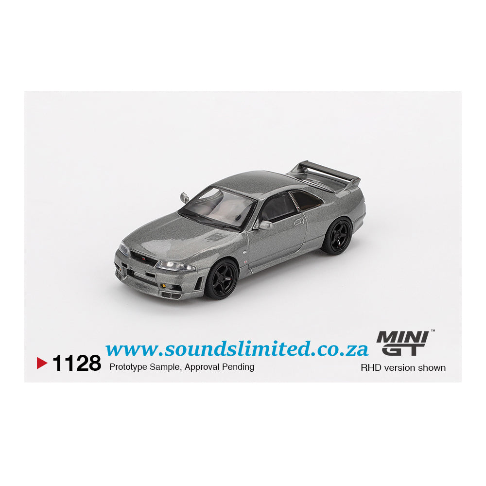 Mini GT #1128 NISSAN Skyline GT-R Dark Metal Gray (NISMO BCNR33 CRS Version)