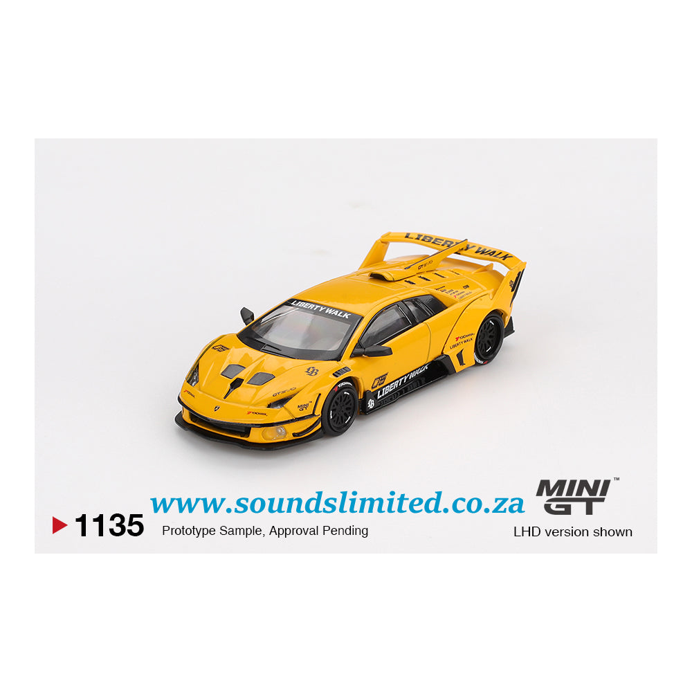 Mini GT #1135 Lamborghini LB-Silhouette WORKS MURCIELAGO GT Evo Yellow