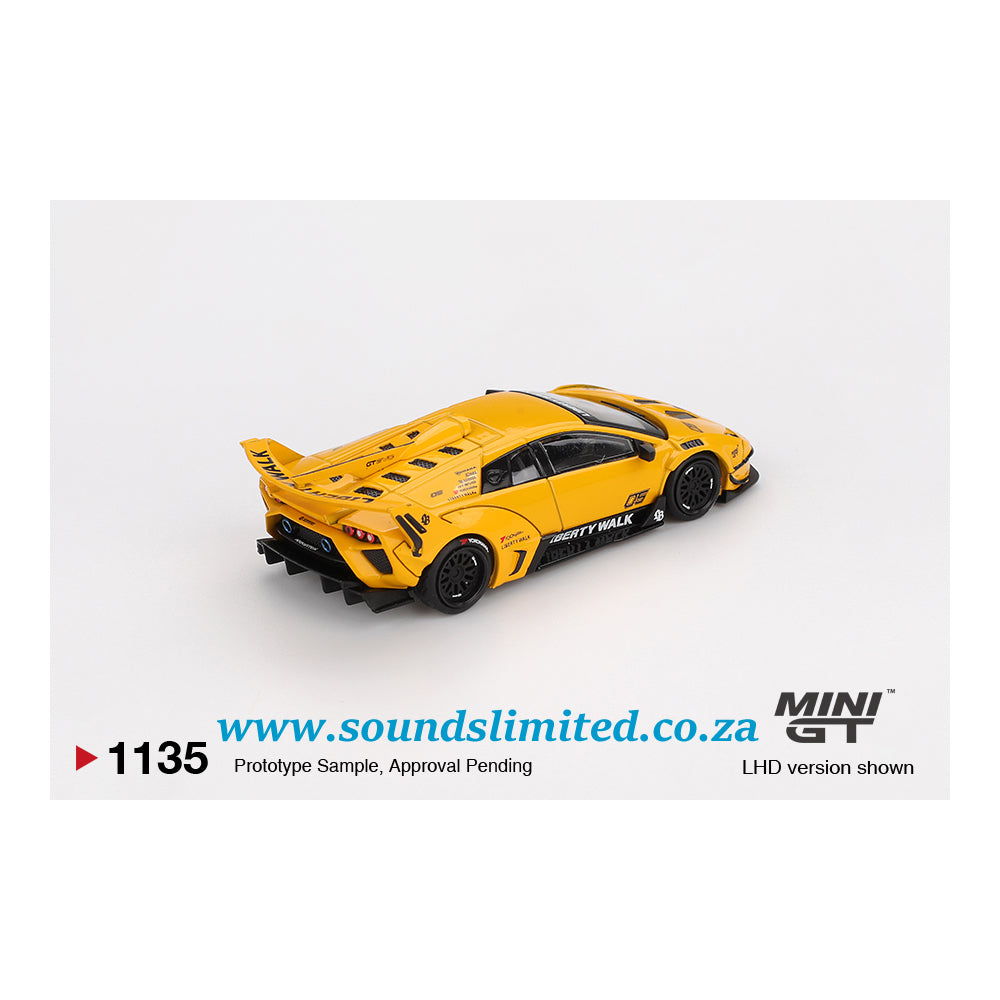 Mini GT #1135 Lamborghini LB-Silhouette WORKS MURCIELAGO GT Evo Yellow