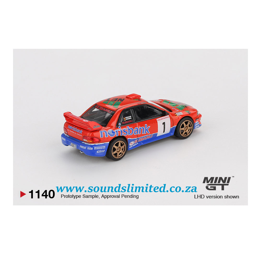 Mini GT #1140 Subaru Impreza WRC97 #1 1999 DRM Champion - #1140
