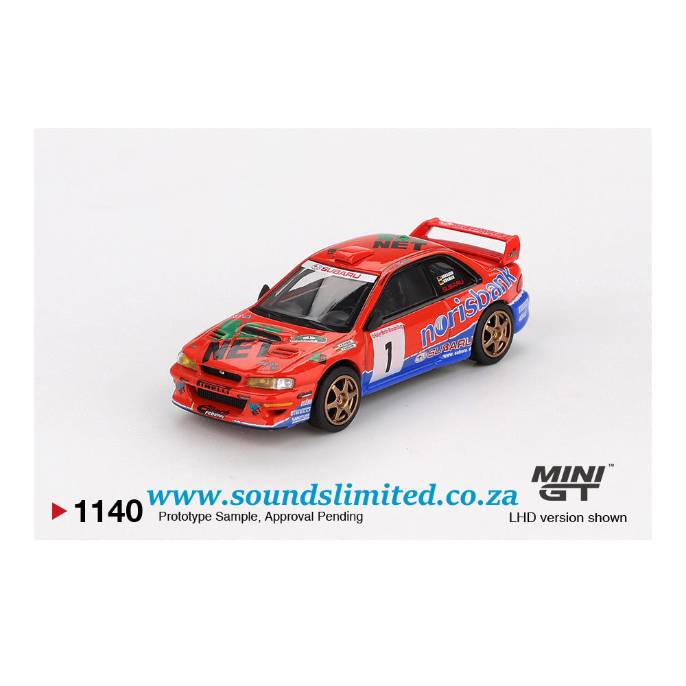 Mini GT #1140 Subaru Impreza WRC97 #1 1999 DRM Champion - #1140