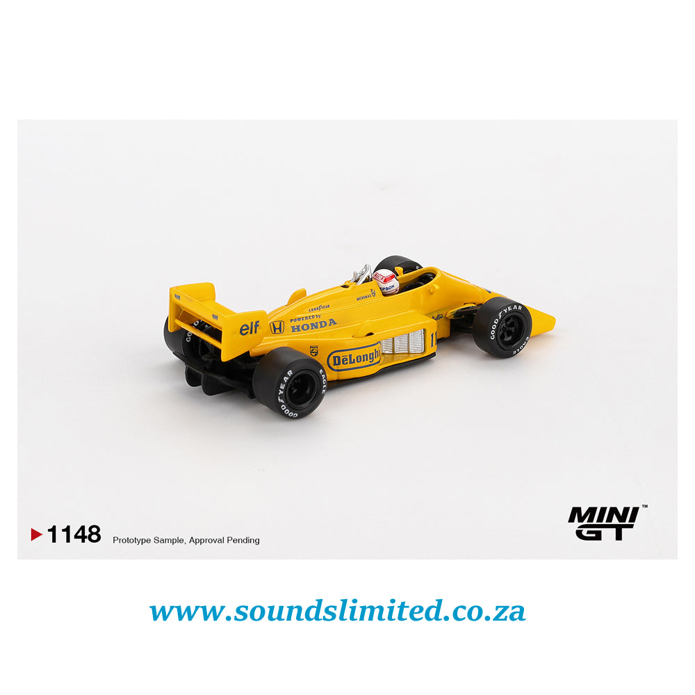 Mini GT #1148 Lotus 99T #11 Satoru Nakajima 1987 Monaco Grand Prix