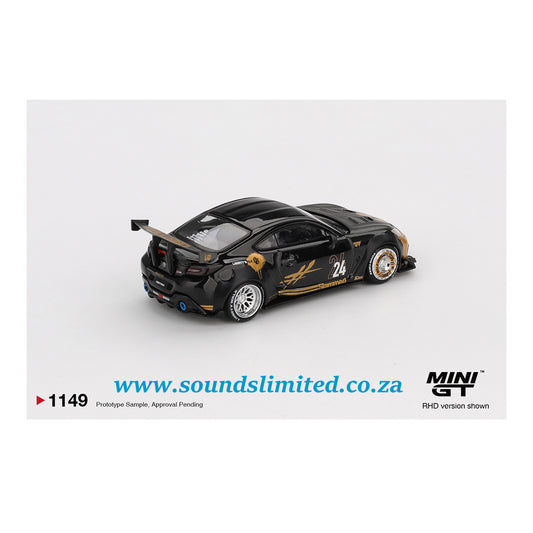 Mini GT #1149 Toyota GR86 LB★Nation Black / Gold