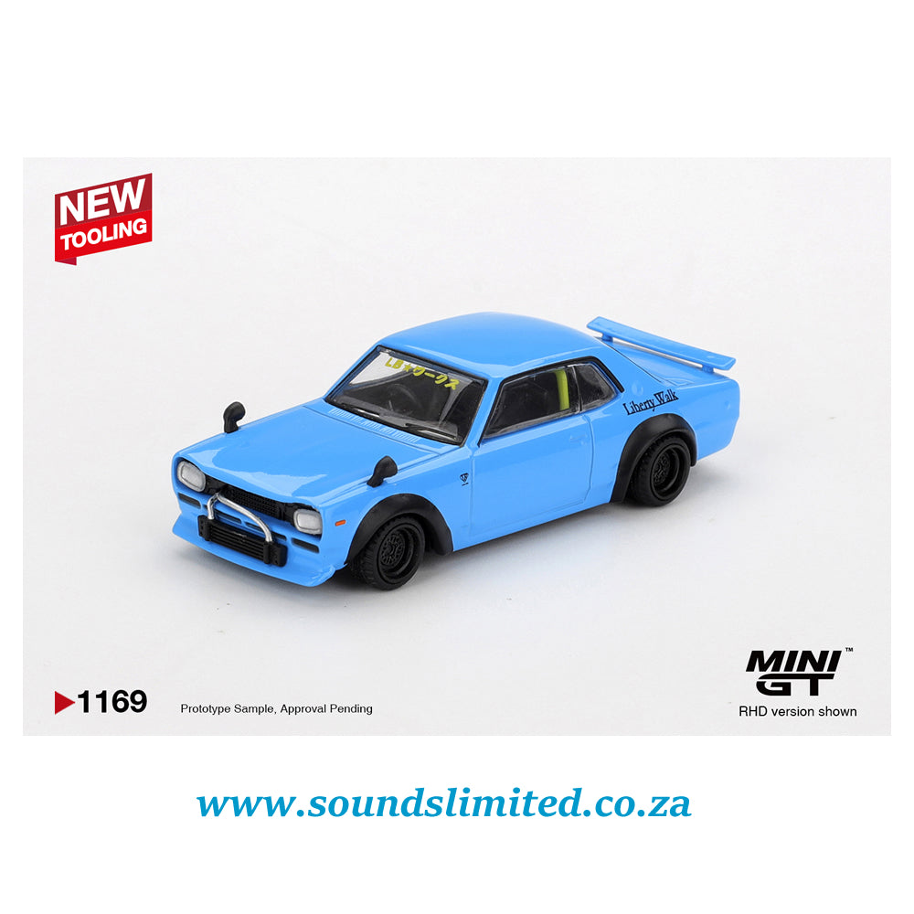 Mini GT  #1169 Nissan LB★Works HAKOSUKA Baby Blue