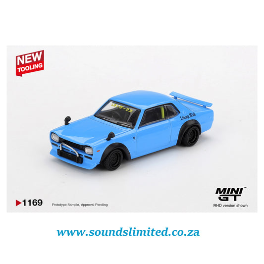 Mini GT  #1169 Nissan LB★Works HAKOSUKA Baby Blue