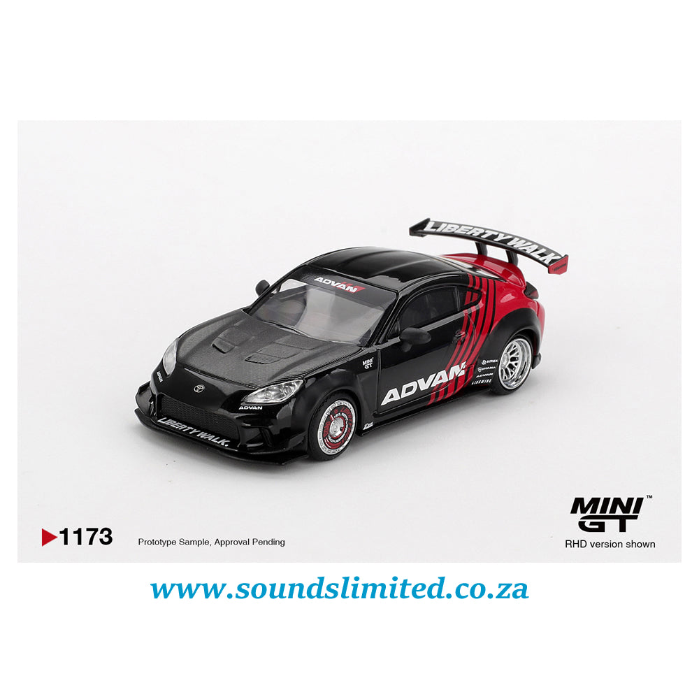 Mini GT #1173 Toyota GR86 LB★Nation Advan
