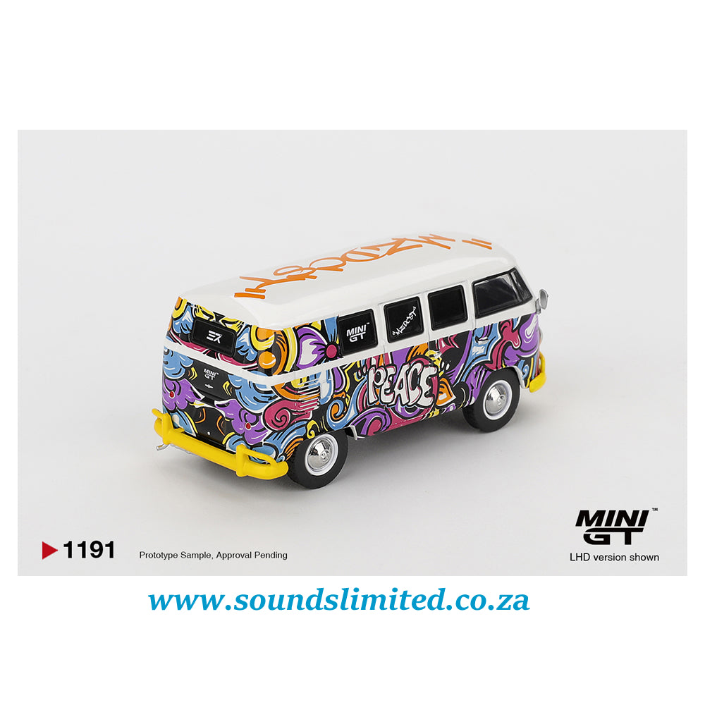 Mini GT #1191 Volkswagen T1 Microbus Mizu Design Blister