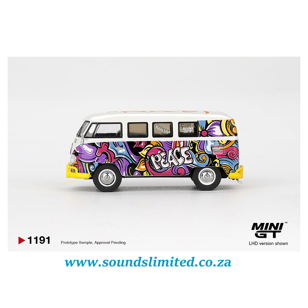 Mini GT #1191 Volkswagen T1 Microbus Mizu Design Blister
