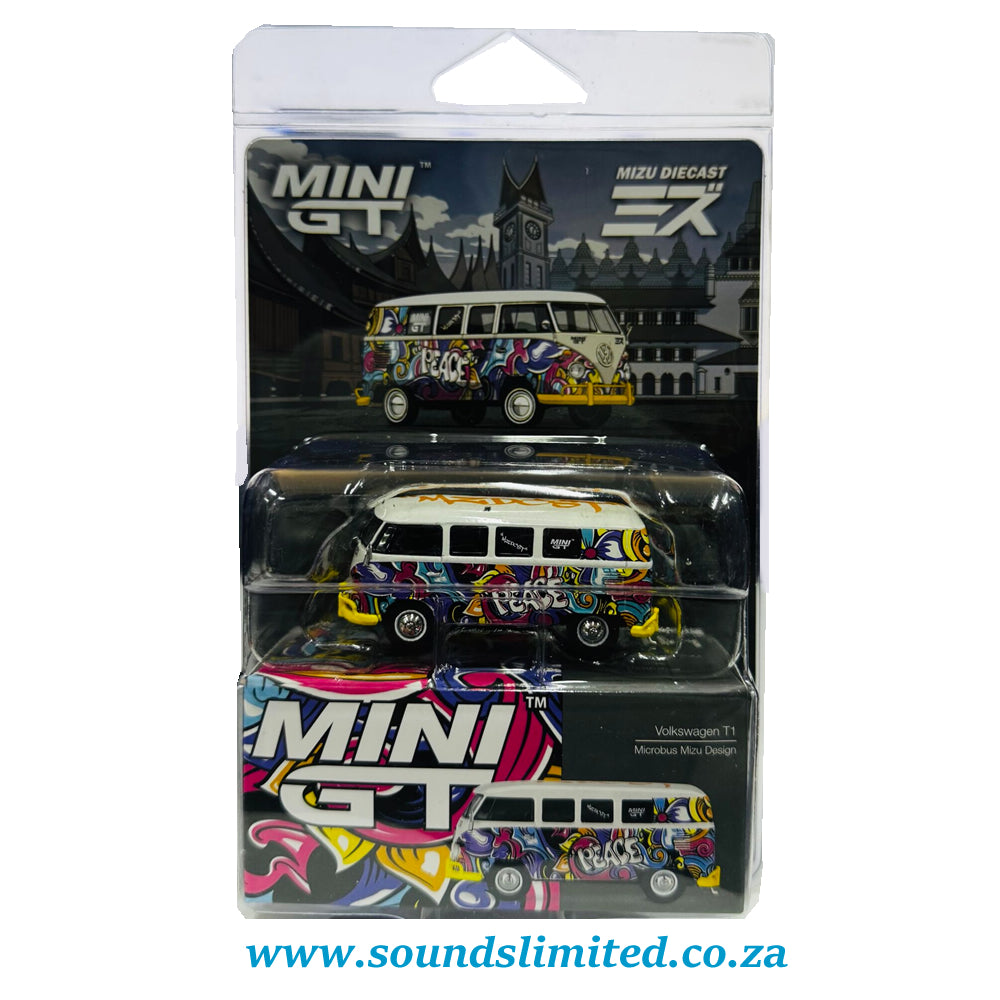 Mini GT #1191 Volkswagen T1 Microbus Mizu Design Blister