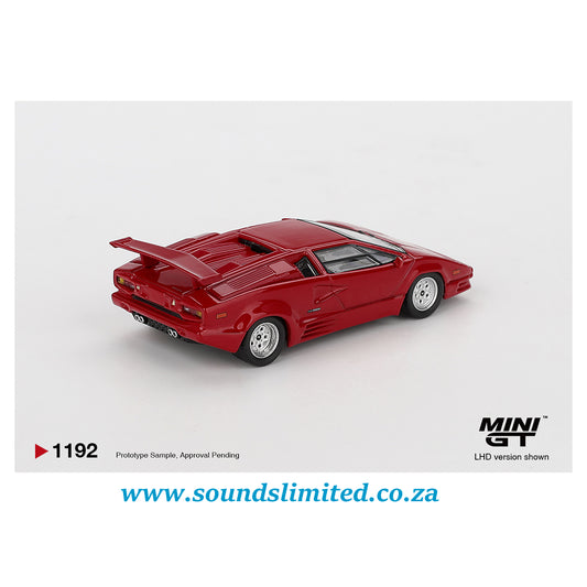 Mini GT #1192 Lamborghini Countach 25th Anniversary Red